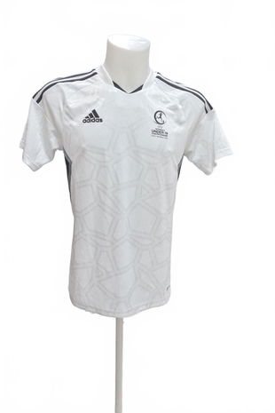 Pánské tričko Adidas bez potisku, barva bílá, velikost S