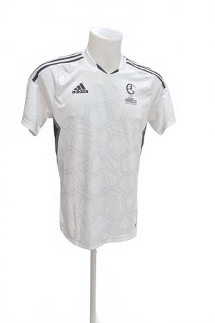 Pánské tričko Adidas bez potisku, barva bílá, velikost S