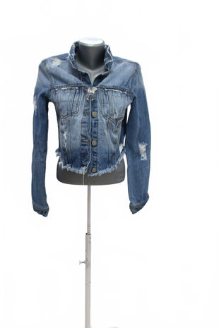Dámská bunda Cropp, barva denim, velikost M