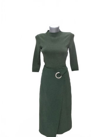 Dámské šaty Vero Moda, barva zelená, velikost XS