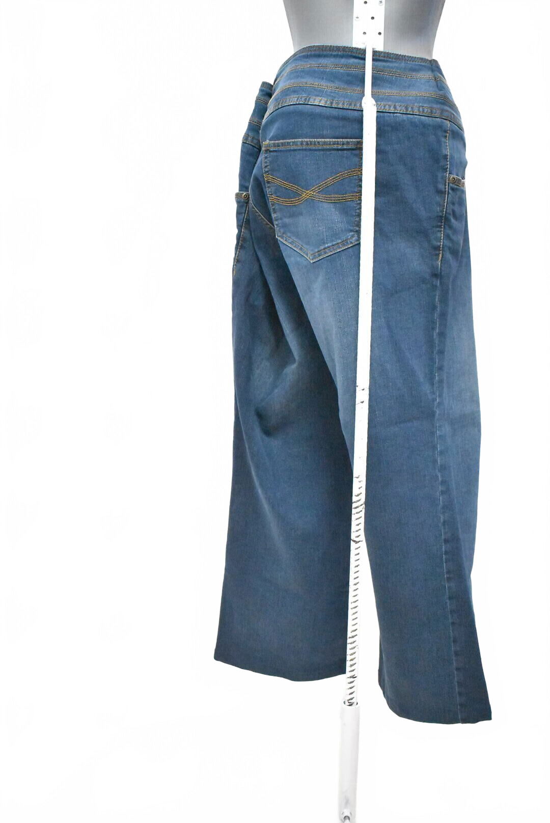 Dámské kalhoty John Baner, barva denim, velikost 48