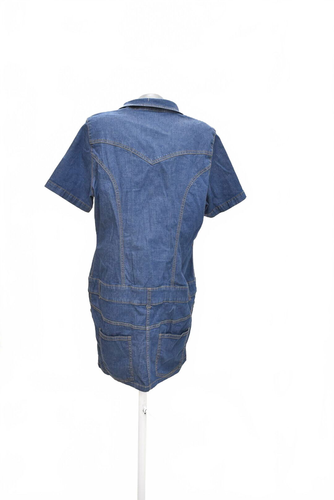 Dámské šaty John Baner, barva denim, velikost 46