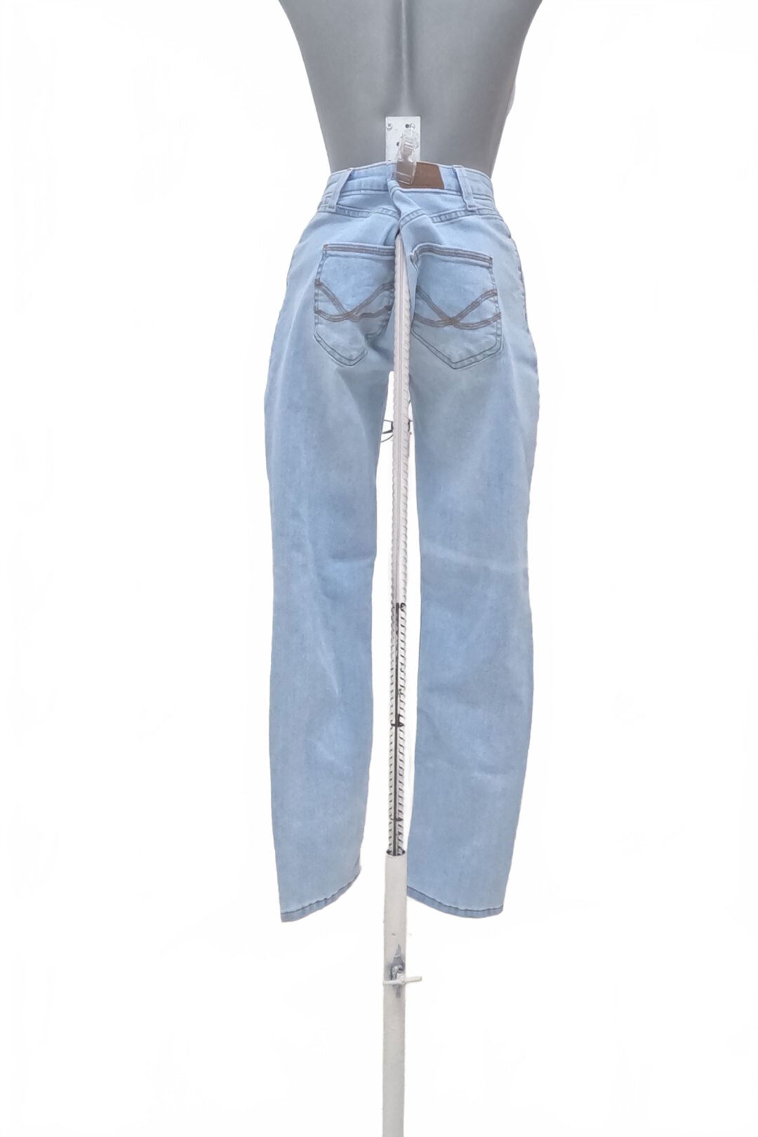 Dámské kalhoty John Baner, barva denim, velikost 38