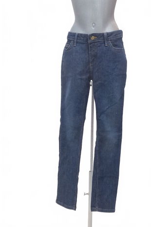 Dámské kalhoty John Baner, barva denim, velikost 38