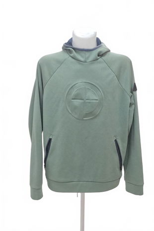 Pánská mikina Genesis bez potisku, barva khaki, velikost XL