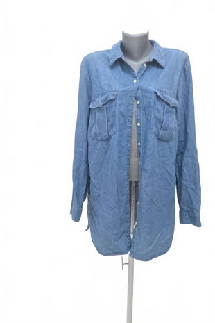 Dámská halenka John Baner, barva denim, velikost 46
