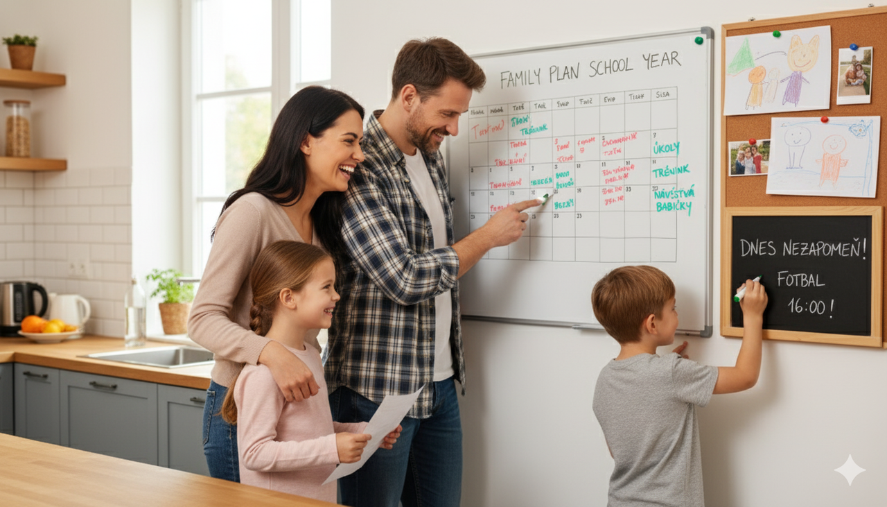 Zpátky do lavic: Vytvořte si rodinný plánovací koutek a užijte si klidnější školní rok!