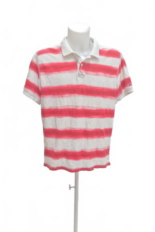 Pánské tričko Tommy Hilfiger bez potisku, barva pruhovaná, velikost 2XL