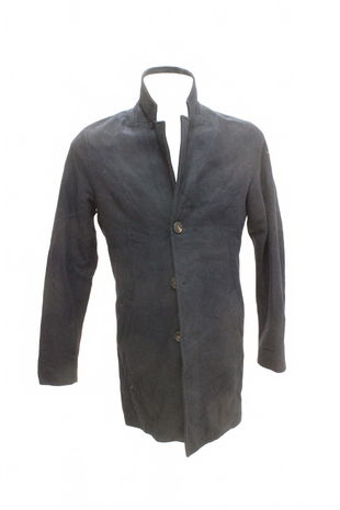 Pánský kabát Pull&Bear, barva modrá, velikost S