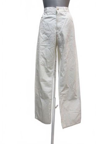 Pánské kalhoty Mcneal, barva bílá, velikost L