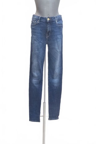 Dámske nohavice Tommy Hilfiger, farba denim, veľkosť S