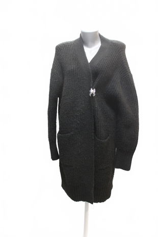 Dámsky kabát Zara, farba čierna, veľkosť S