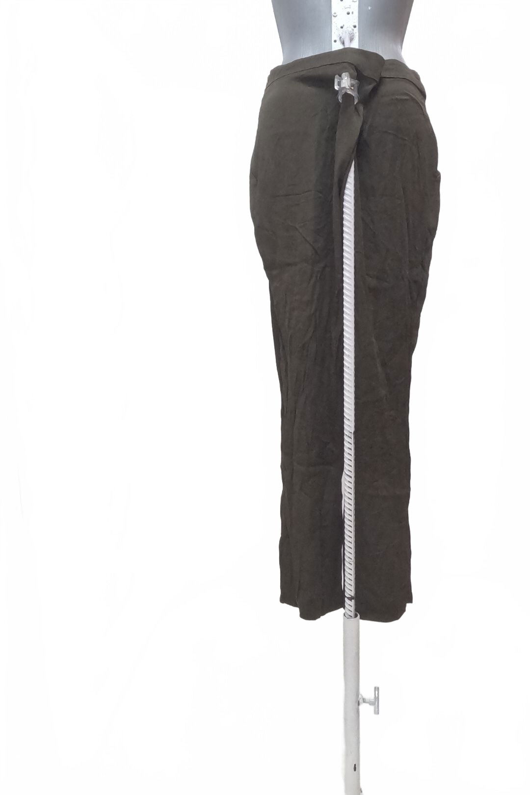 Dámske nohavice Sisley, farba khaki, veľkosť 42