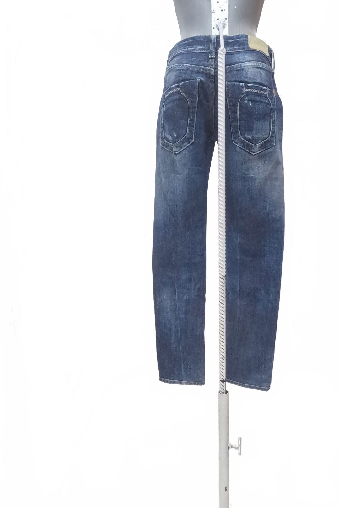 Dámske nohavice Replay, farba denim, veľkosť 2XS