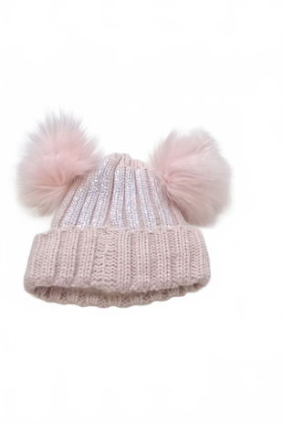 Čepice, barva růžová