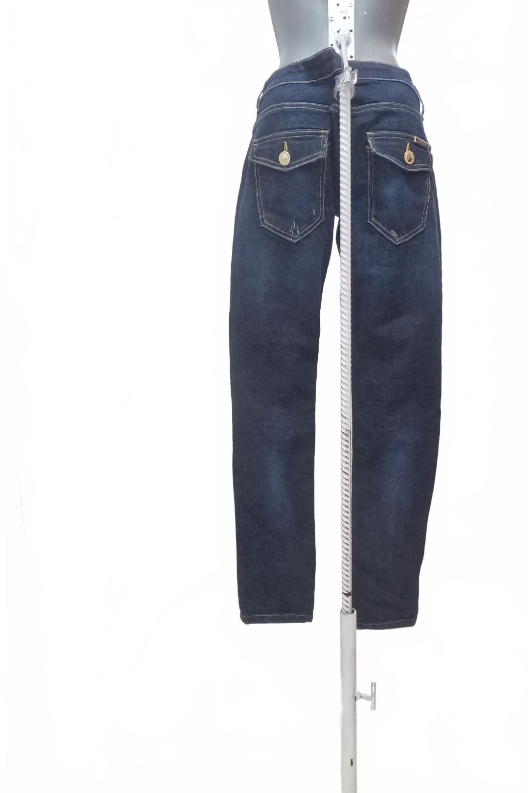 Dámske nohavice Elisabetta Franchi, farba denim, veľkosť S