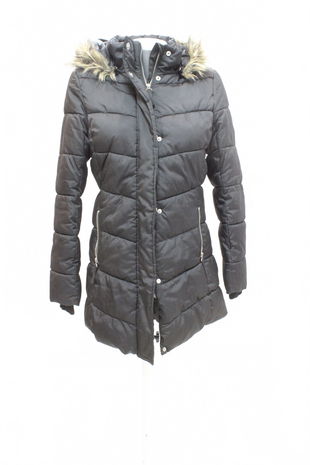 Dievčenská zimná bunda H&M, farba čierna, veľkosť 164