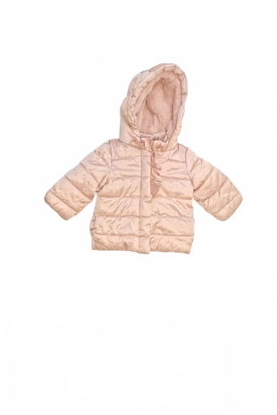 Dievčenská zimná bunda Ovs, farba ružová, veľkosť 9-12 m