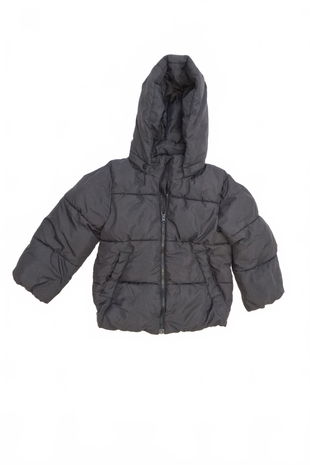 Dievčenská zimná bunda H&M, farba čierna, veľkosť 110