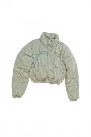 Dievčenská zimná bunda New Look, farba khaki, veľkosť 140