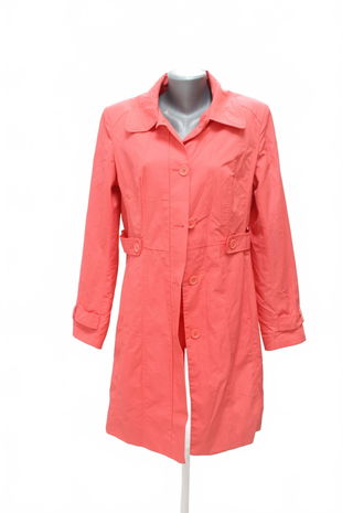 Dámský kabát Oodji, barva růžová, velikost 46