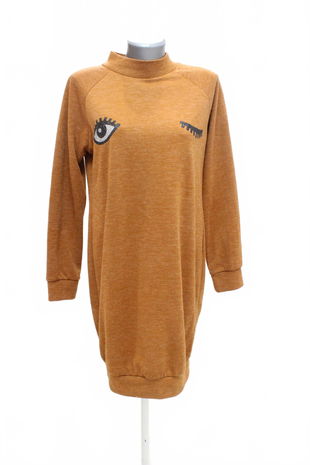 Dámske šaty Sweetissima, farba hnedá, veľkosť M