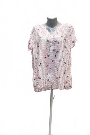 Dámské tričko C&A bez potisku, barva pruhovaná, velikost XL