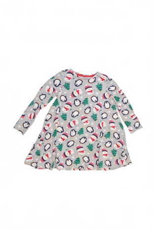 Dievčenské šaty F&F, farba vzorovaná, veľkosť 6-7 r