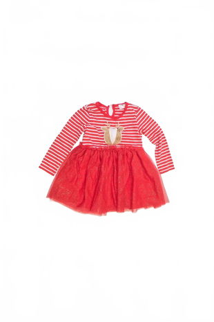 Dievčenské šaty Genesis, farba červená, veľkosť 86