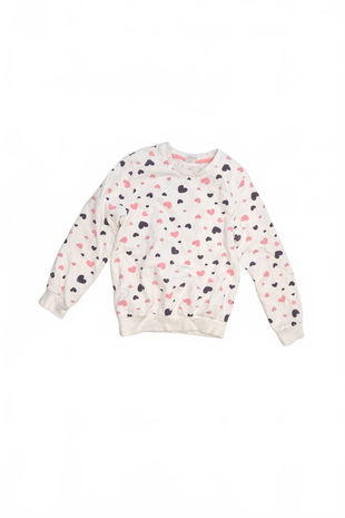 Dievčenská mikina Genesis bez potlače, farba vzorovaná, veľkosť 134