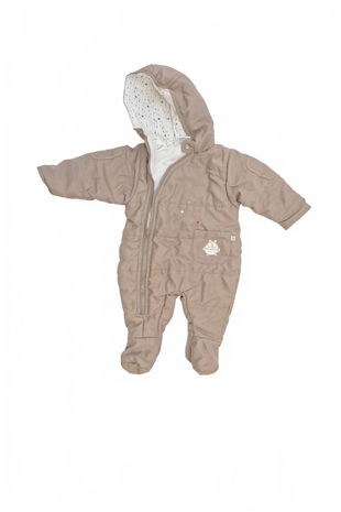 Dievčenská zimná kombinéza Genesis, farba hnedá, veľkosť 62