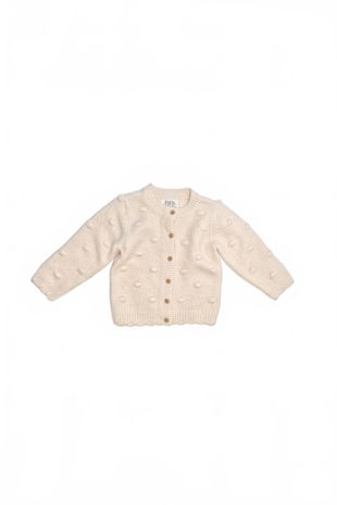 Dievčenský sveter F&F, farba biela, veľkosť 12-18 m