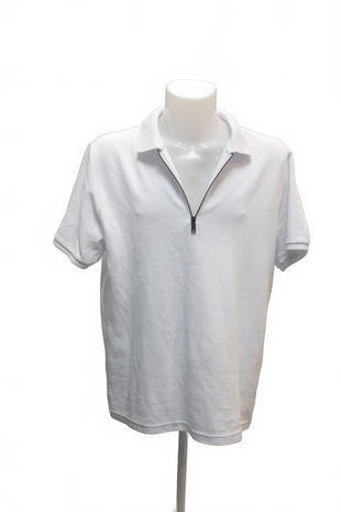 Pánské tričko Jean Pascale bez potisku, barva bílá, velikost L