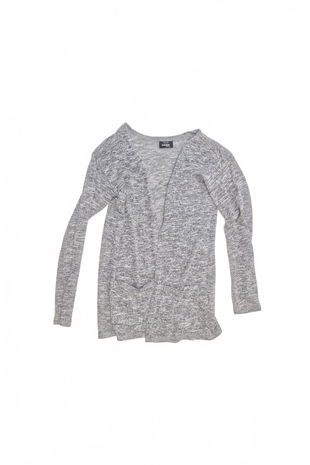 Dievčenský sveter Page One, farba sivá, veľkosť 146