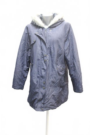 Dámská zimní bunda Next, barva modrá, velikost 48