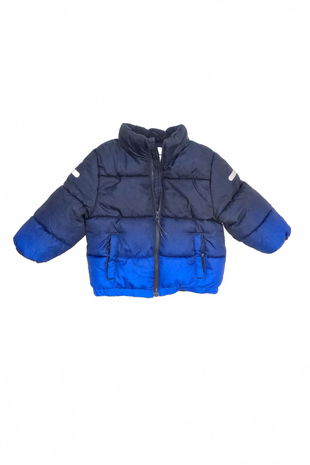 Chlapčenská zimná bunda H&M, farba modrá, veľkosť 98