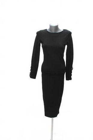 Dámske šaty Bershka, farba čierna, veľkosť M