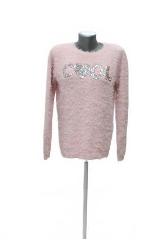 Dievčenský sveter C&A, farba ružová, veľkosť 170