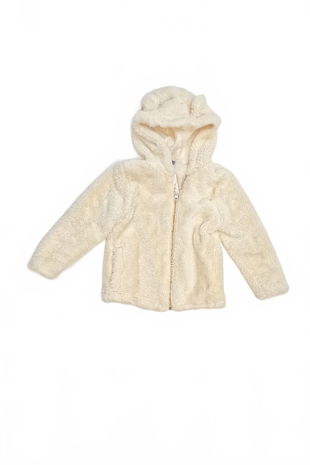 Dievčenská bunda Lupilu, farba biela, veľkosť 110