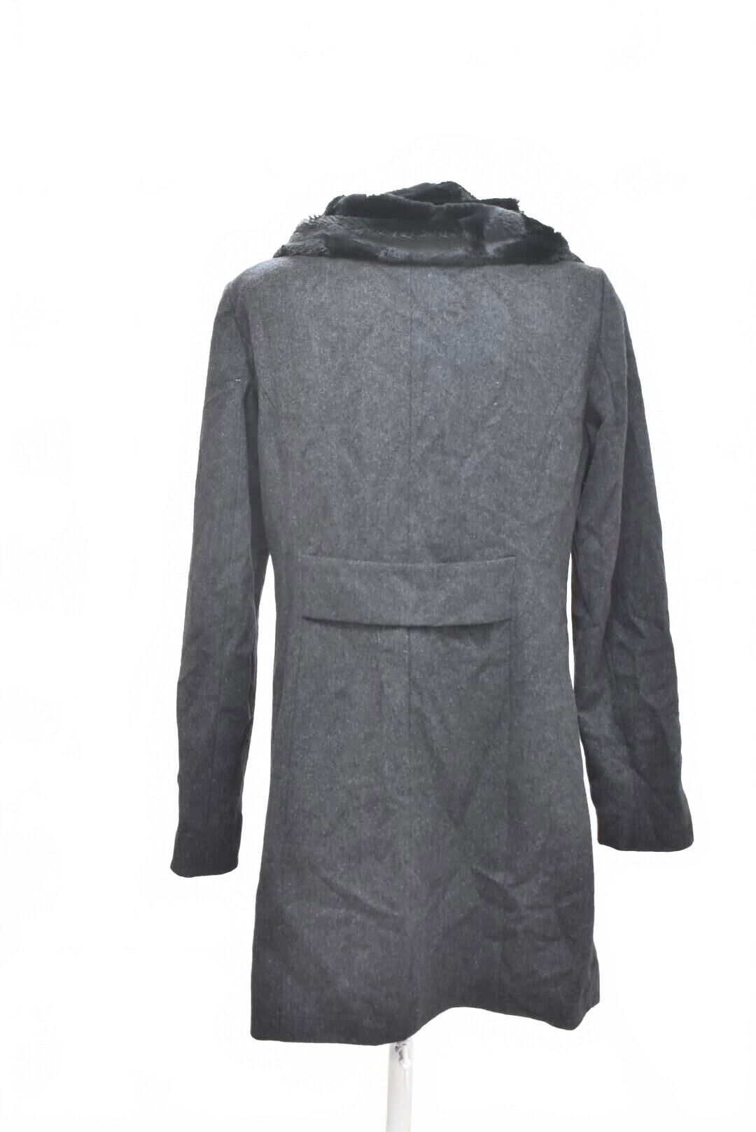 Dámsky zimný kabát Comma, farba sivá, veľkosť 38