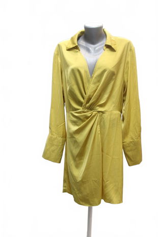 Dámske šaty H&M, farba žltá, veľkosť L