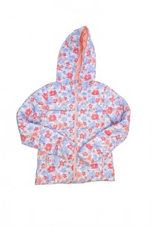 Dievčenská zimná bunda Pepperts, farba kvetovaná, veľkosť 152