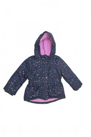 Dievčenská zimná bunda Sinsay, farba modrá, veľkosť 98