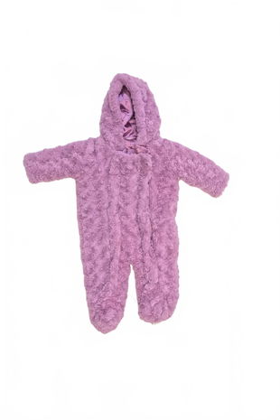 Dievčenská zimná kombinéza F&F, farba fialová, veľkosť 4-6 m