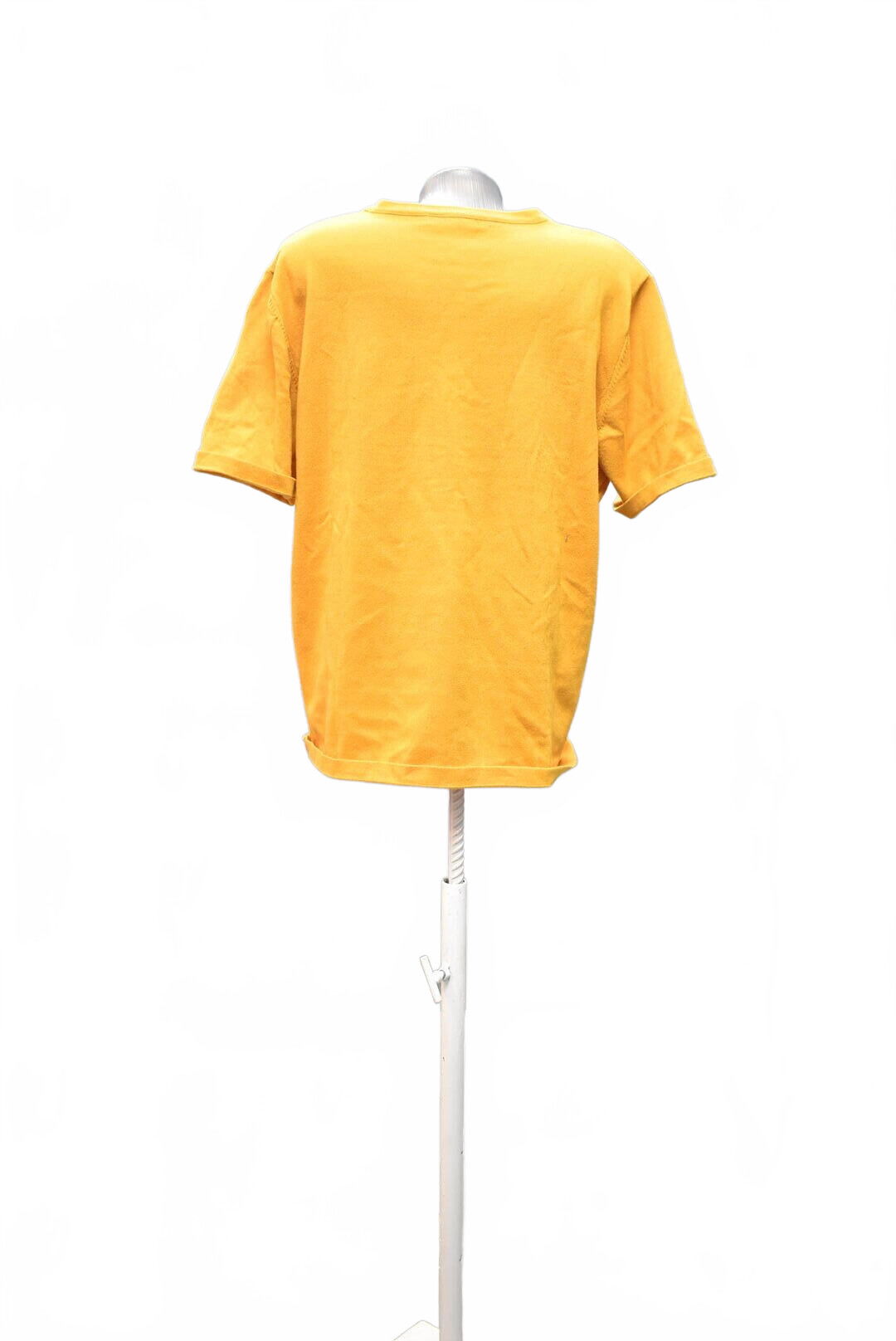 Dámske tričko Shein bez potlače, farba žltá, veľkosť L