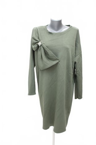 Dámske šaty New Collection, farba khaki, veľkosť L
