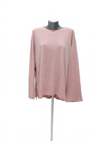 Dámské tričko F&F bez potisku, barva růžová, velikost XL