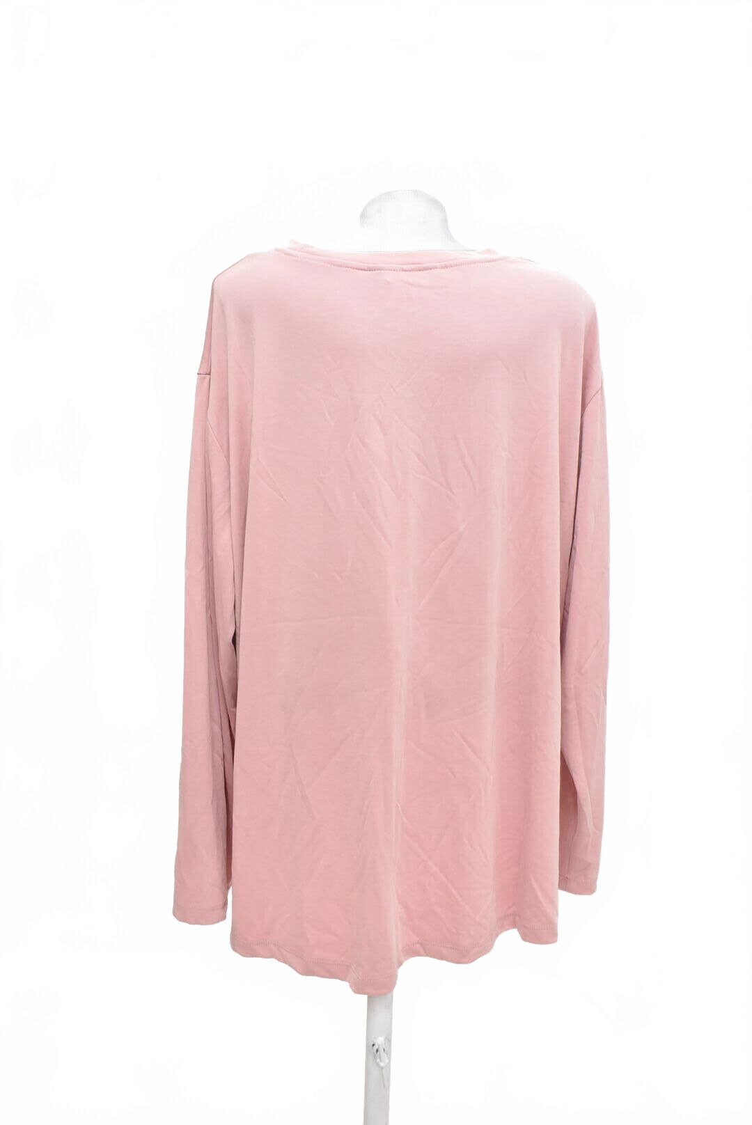 Dámské tričko F&F bez potisku, barva růžová, velikost XL