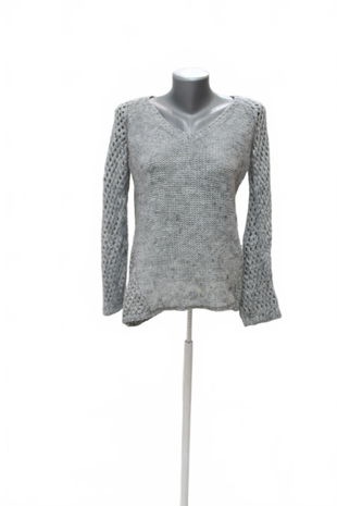 Dámsky sveter United Colors Of Benetton, farba sivá, veľkosť S