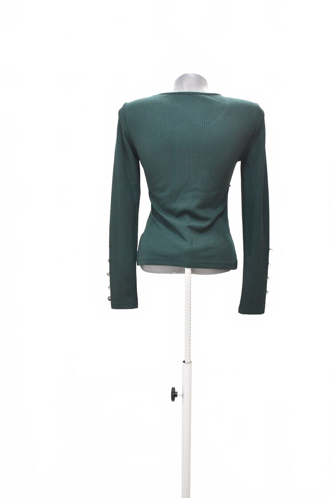 Dámske tričko Shein bez potlače, farba zelená, veľkosť 36